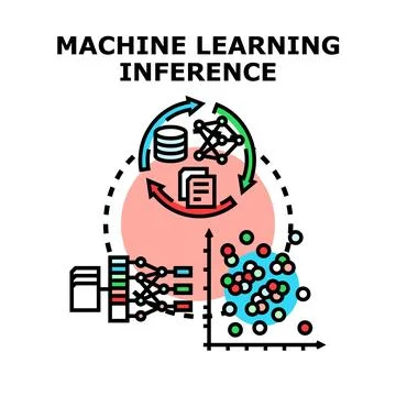 Machine learning inference process using data analysis Stock-Illustration