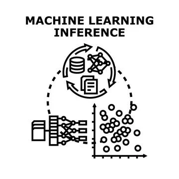 Machine learning inference process using data analysis Stock-Illustration