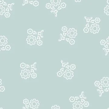 Machine learning line seamless pattern 库存插图