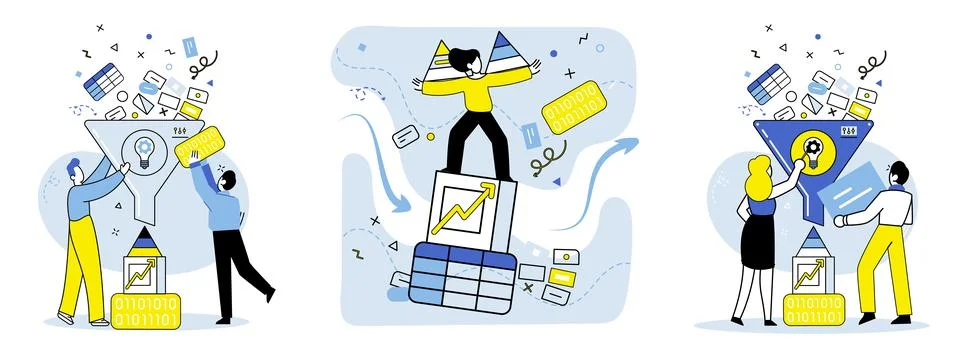 Machine learning. The machine learning metaphor compares learning process to イラスト素材
