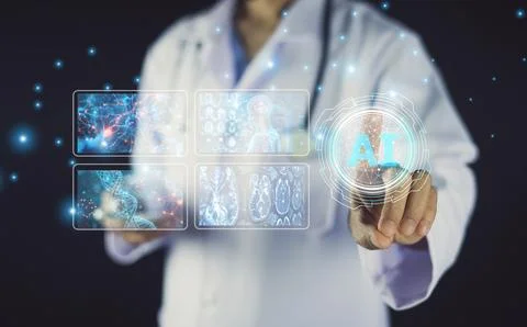 Machine learning models help doctors identify early signs of disease in pat.. Stock Photos