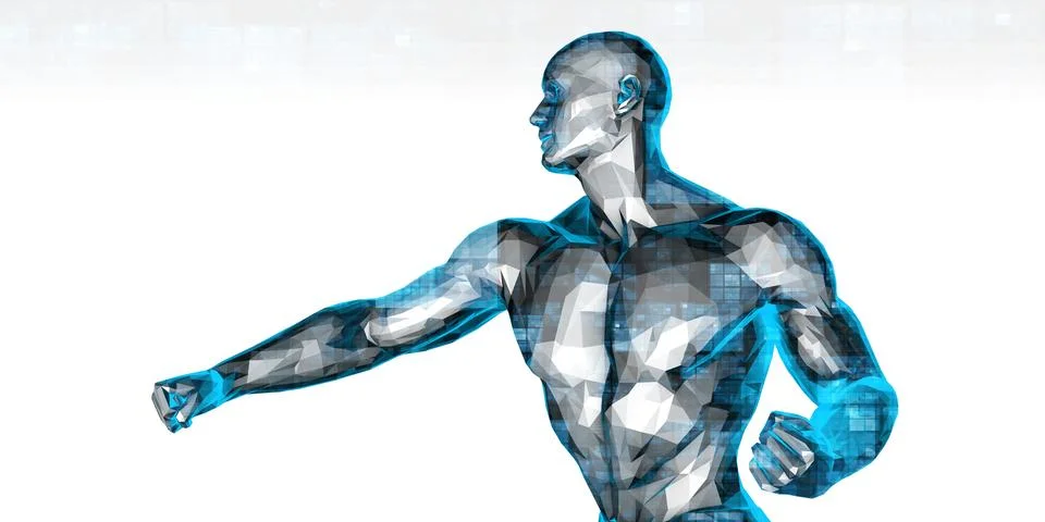 Machine Learning Motion Concept Geometric Design Stock Photos