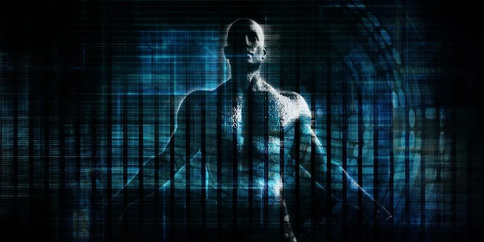 Machine Learning Neural Network Advanced Technology System Illustrazione stock