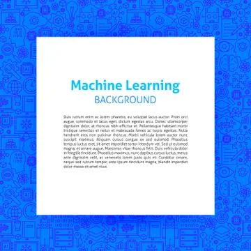 Machine Learning Paper Template Stock Illustration