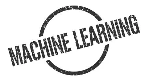 Machine learning stamp Illustrazione stock