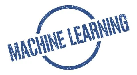 Machine learning stamp 스톡 일러스트