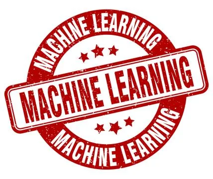 Machine learning stamp. machine learning label. round grunge sign 스톡 일러스트