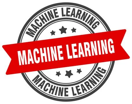 Machine learning stamp. machine learning label on transparent background. r.. Stock Illustration