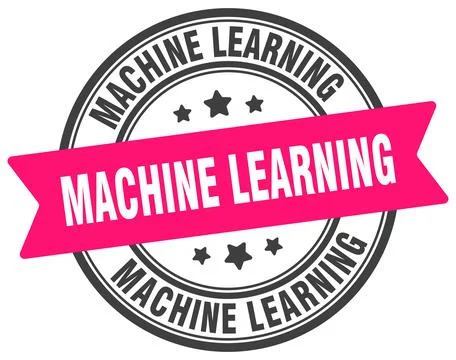 Machine learning stamp. machine learning label on transparent background. r.. Stock Illustration