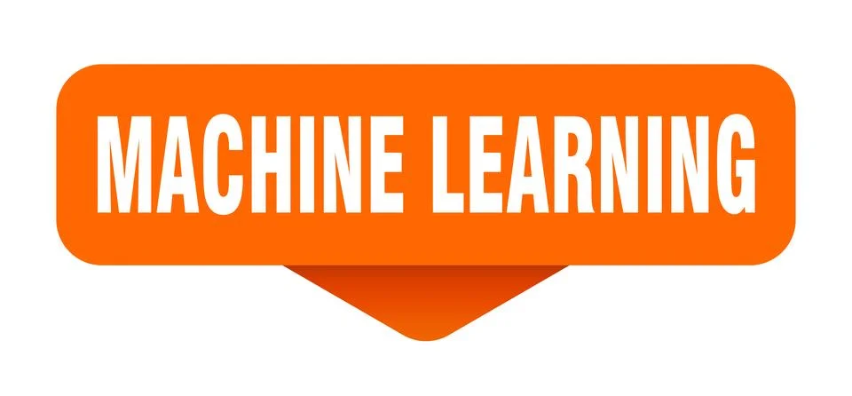 Machine learning sticker. machine learning sign on transparent background 스톡 일러스트