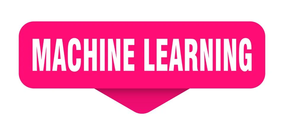 Machine learning sticker. machine learning sign on transparent background Stock Illustration