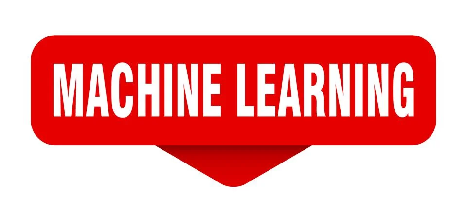 Machine learning sticker. machine learning sign on transparent background Stock Illustration