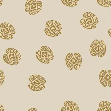 Machine learning symbol glyph vector seamless pattern Illustrazione stock