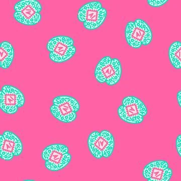 Machine learning symbol vector seamless pattern Stock Illustration