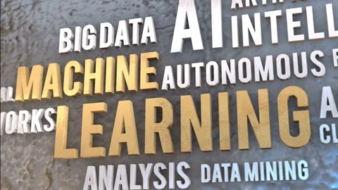 Machine learning technology concept video Stock Footage 121512639