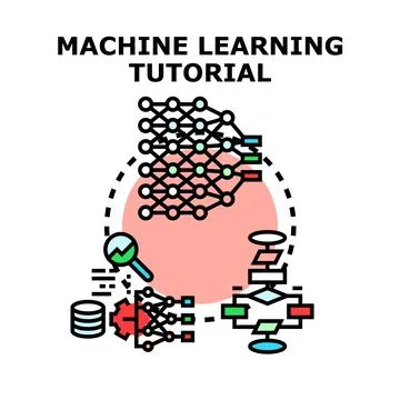 Machine learning tutorial for artificial intelligence development 库存插图