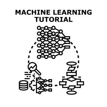 Machine learning tutorial for artificial intelligence development 库存插图