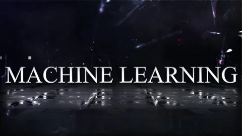 Machine Learning Word With Background Stock Footage 318781477