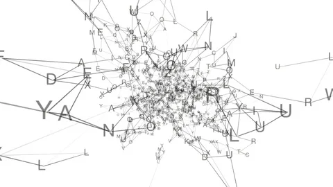 Machine learning.Abstract plexus background for different events and projects Stock Footage 79586592