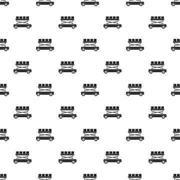 Machine lift box pattern seamless vector Stock Illustration