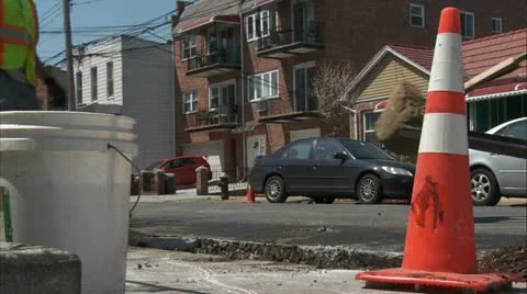 Machine loading a tree into hole Stock Footage 11024130