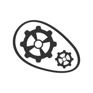 Machine logo vector illustration Stock Illustration