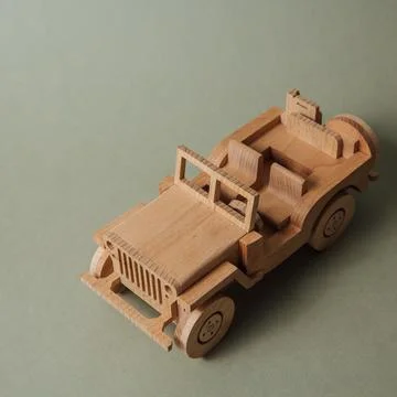 Machine made of wood Stock Photos