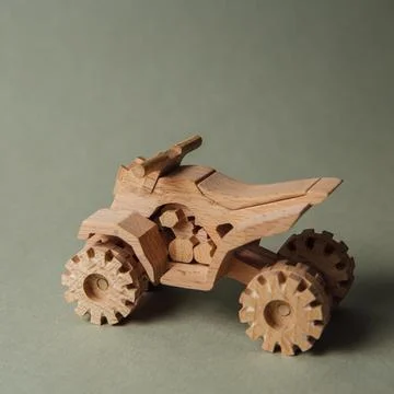Machine made of wood Stock Photos