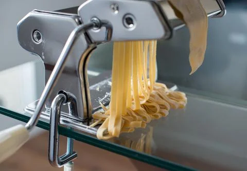Machine to make pasta at home Stock Photos