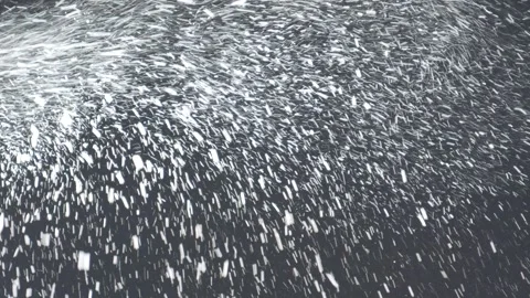 Machine making artificial snow Stock Footage 258102705