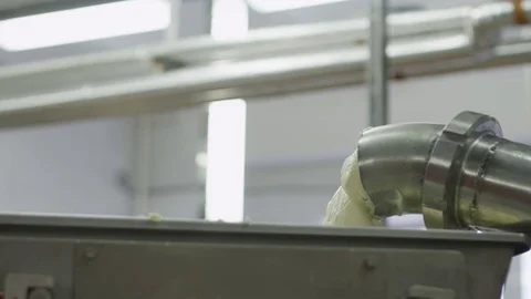 A machine for making butter from milk Stock Footage 71049016