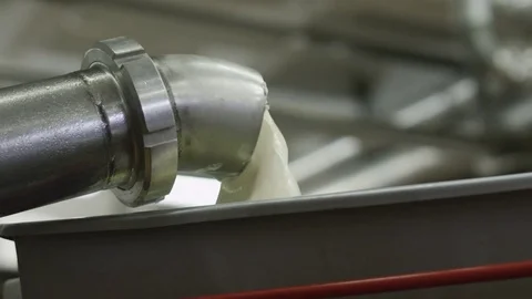 A machine for making butter from milk Stock Footage 71053478