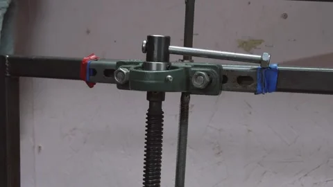 Machine for making parts and cutting threads Stock Footage 253089520