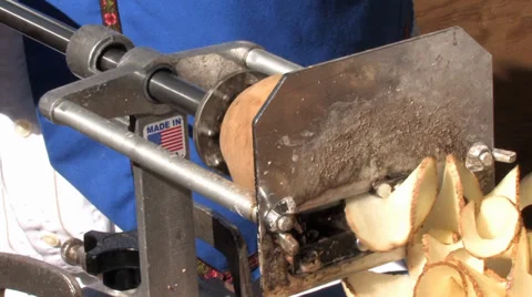 A Machine Making Potato Chips Stock-Footage 39794153