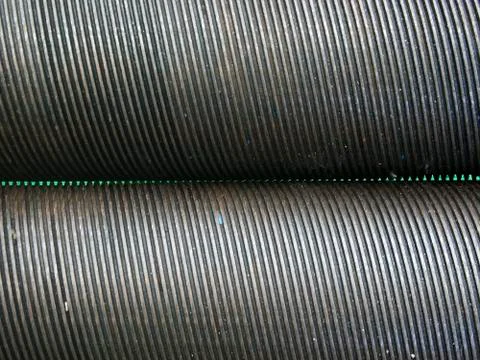 Machine for making rubber sheets Foto stock