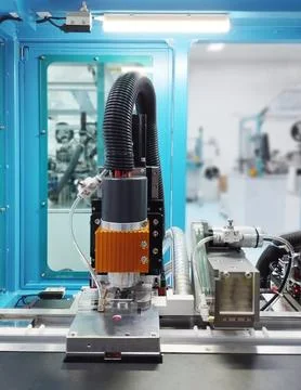 Machine for making smartcard or simcard. Stock Photos