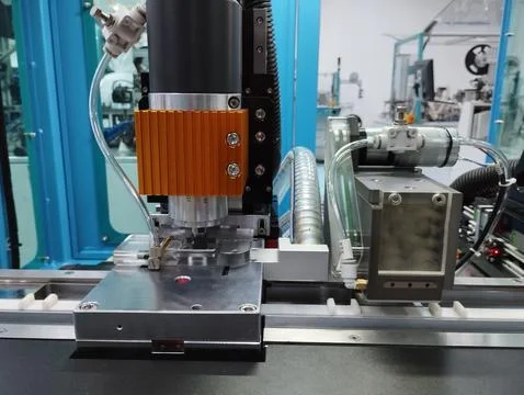 Machine for making smartcard or simcard. Stock Photos