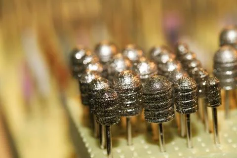 Machine, manicure, tips, pedicure Stock Photos