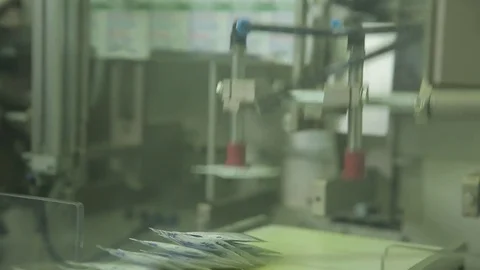 Machine manufacturing Stock Footage 84412689