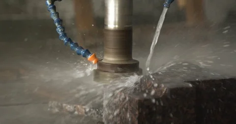 Machine Marble processing mill Stockbeeldmateriaal 74250523