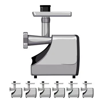 Machine meat grinder cartoon vector graphic Stock Illustration
