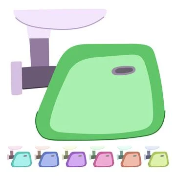 Machine meat grinder vector cartoon graphic Stock Illustration