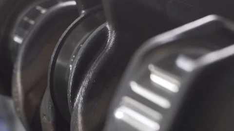 Machine mechanism spinning close up Video stock 129639765