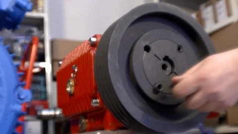 Machine in a metal workshop video Stock Footage 107979005