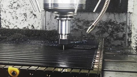The machine mills composite material Video stock 328480590