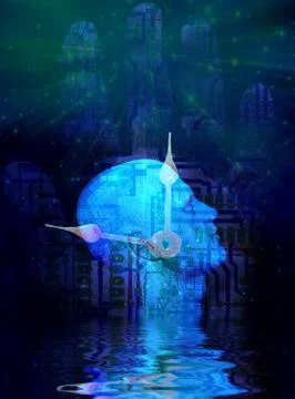 Machine Mind Stock Illustration