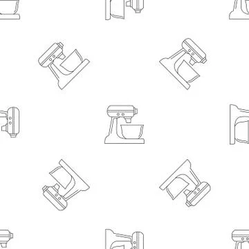 Machine mixer pattern seamless 库存插图