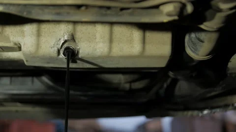 Machine Oil Flows Stock Footage 146141536