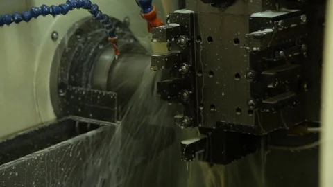 The machine is in operation. Stock Footage 74520335