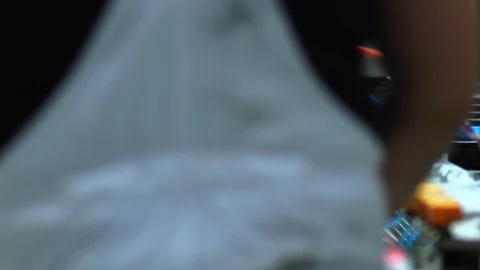 The machine operator operates an automatic glass processing line. Close-up Video stock 126139379